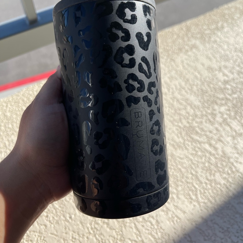 Black Leopard Coffee Tumbler